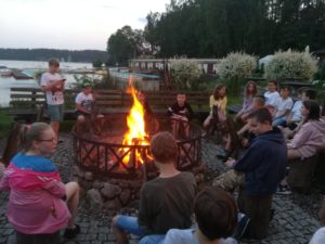 Uczniowie klas piątych na Kaszubach